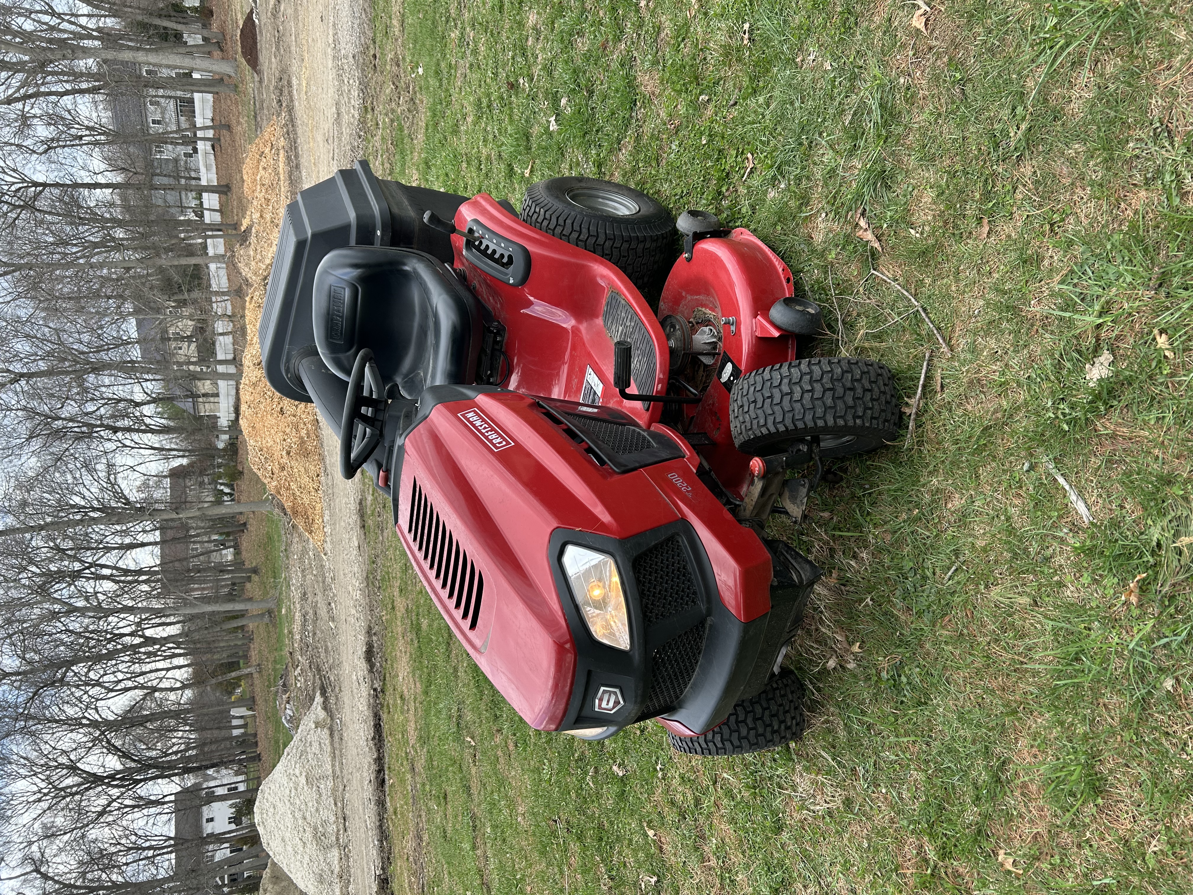 Riding mower repair service